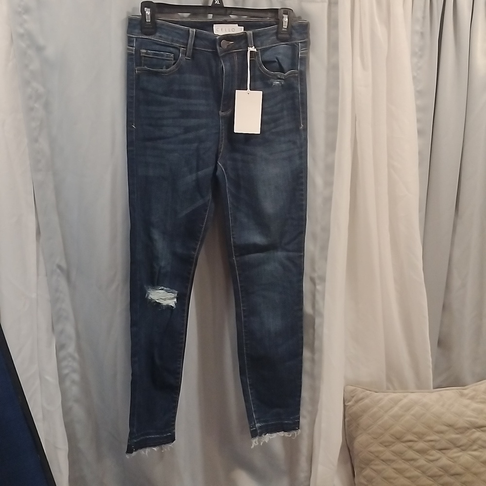 Cropped skinny jeans